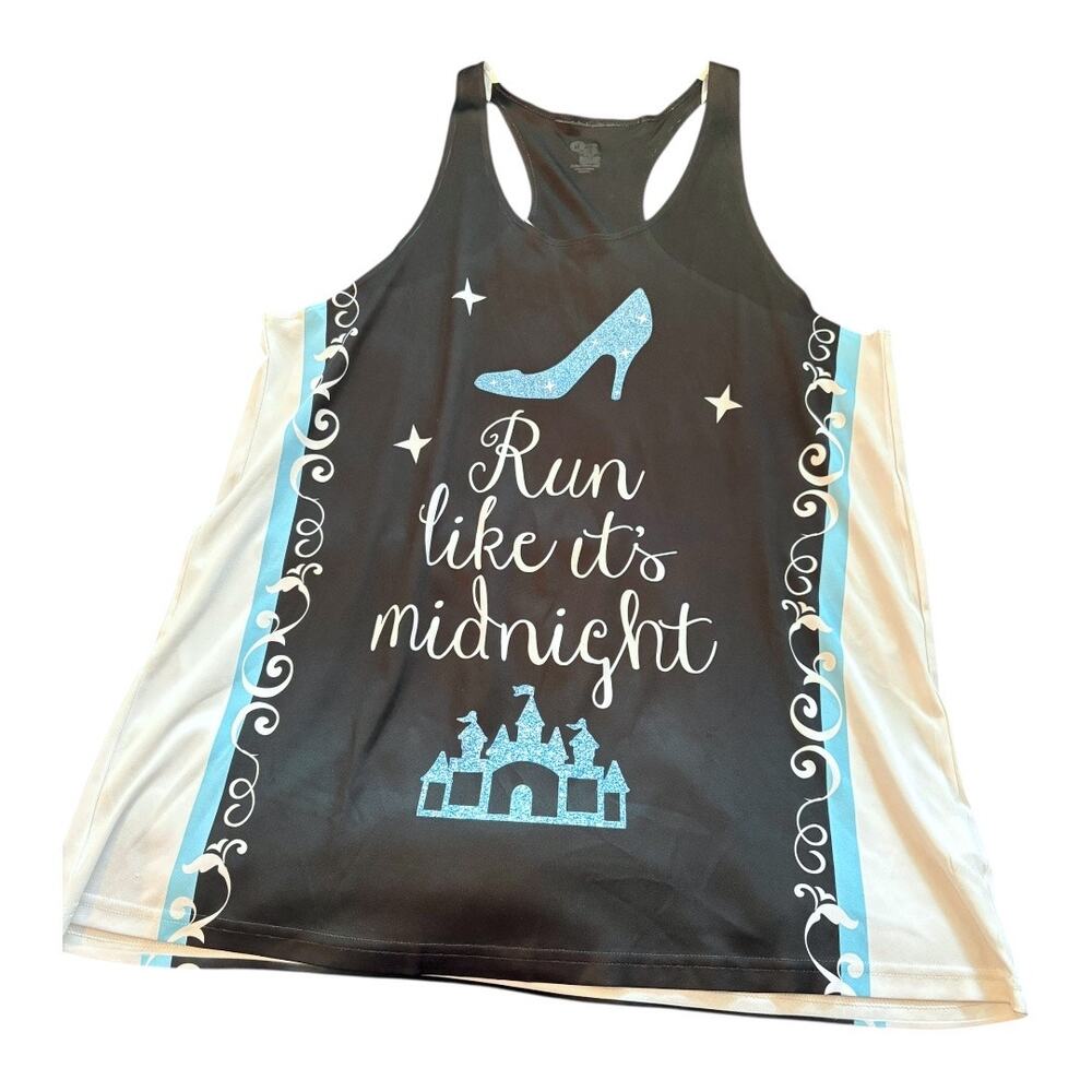 Athletic Tank - Cinderella Run Like It’s Midnight  - XL - Like New - Picture 2 of 8